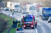 Auto in brand op A4