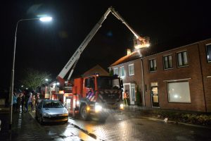 Fikse schoorsteenbrand in de Maststraat in Hoogerheide