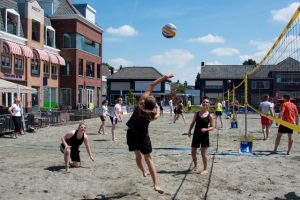 Tropisch beachvolleybal evenement in Hoogerheide